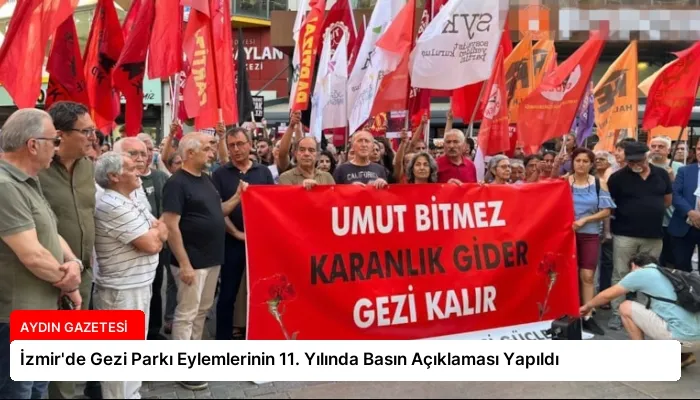 İzmir’de Gezi Parkı Eylemlerinin 11. Yılında Basın Açıklaması Yapıldı