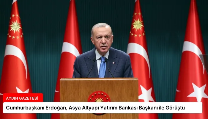 Cumhurbaşkanı Erdoğan, Asya Altyapı Yatırım Bankası Başkanı ile Görüştü