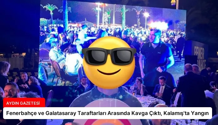 Fenerbahçe ve Galatasaray Taraftarları Arasında Kavga Çıktı, Kalamış’ta Yangın