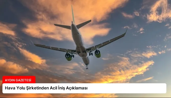 Hava Yolu Şirketinden Acil İniş Açıklaması