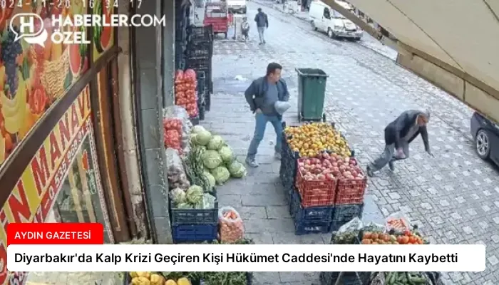 Diyarbakır’da Kalp Krizi Geçiren Kişi Hükümet Caddesi’nde Hayatını Kaybetti