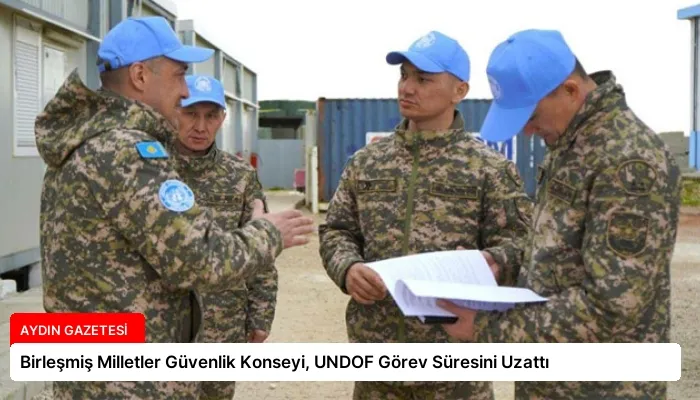 Birleşmiş Milletler Güvenlik Konseyi, UNDOF Görev Süresini Uzattı