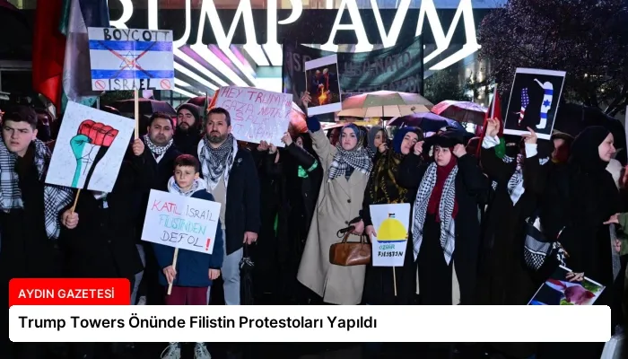 Trump Towers Önünde Filistin Protestoları Yapıldı