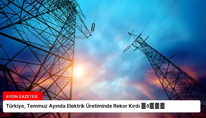 Türkiye, Temmuz Ayında Elektrik Üretiminde Rekor Kırdı ⏬👇