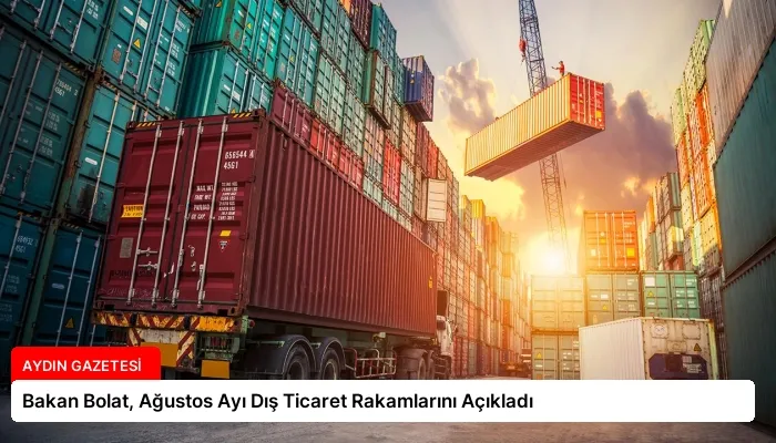 Bakan Bolat, Ağustos Ayı Dış Ticaret Rakamlarını Açıkladı