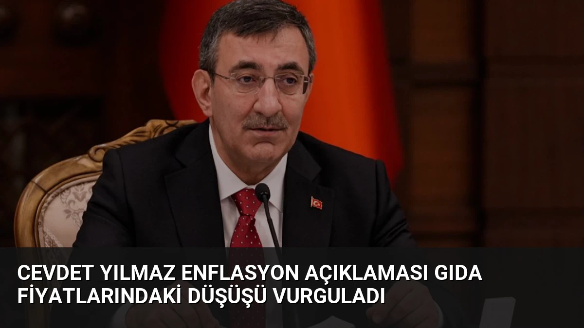 Cevdet Yılmaz Enflasyon Açıklaması Gıda Fiyatlarındaki Düşüşü Vurguladı