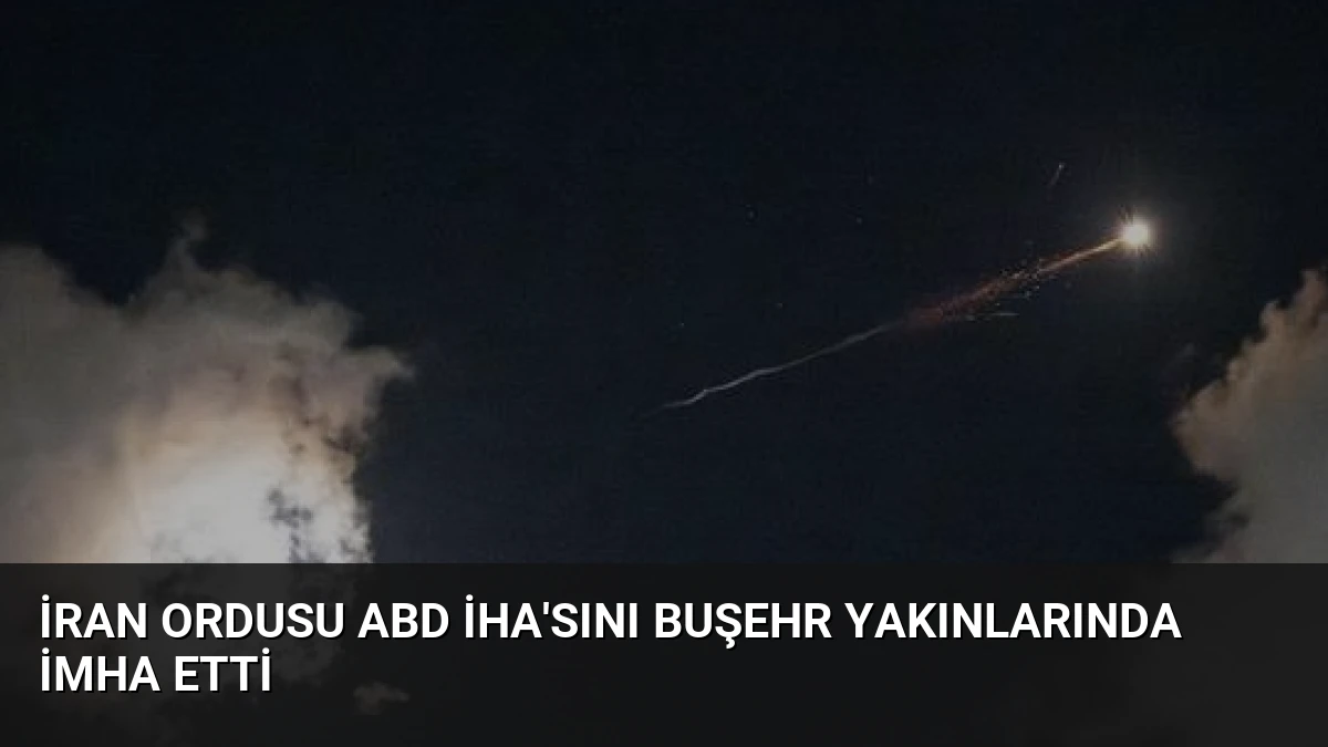 İran Ordusu ABD İHA’sını Buşehr Yakınlarında İmha Etti