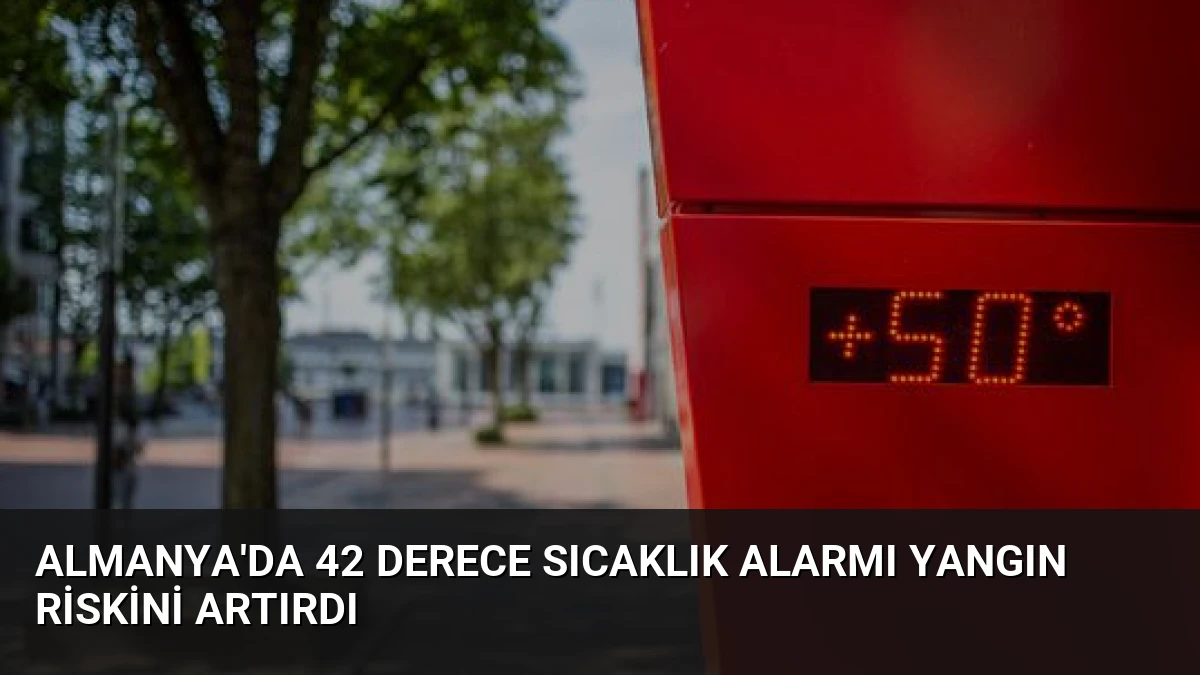 Almanya’da 42 Derece Sıcaklık Alarmı Yangın Riskini Artırdı