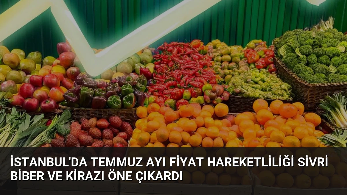 İstanbul’da Temmuz Ayı Fiyat Hareketliliği Sivri Biber ve Kirazı Öne Çıkardı