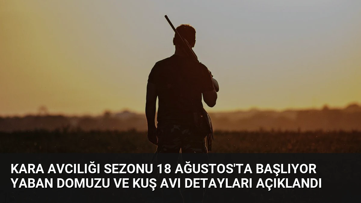 Kara Avcılığı Sezonu 18 Ağustos’ta Başlıyor Yaban Domuzu ve Kuş Avı Detayları Açıklandı
