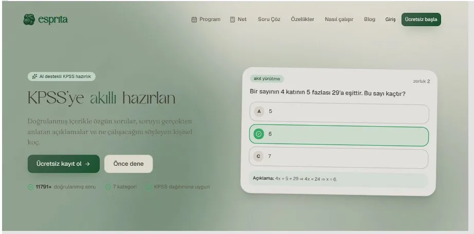 Esprita.co’nun Kişisel Koçu, KPSS 2026 Adaylarına Haftalık Çalışma Programı Kuruyor