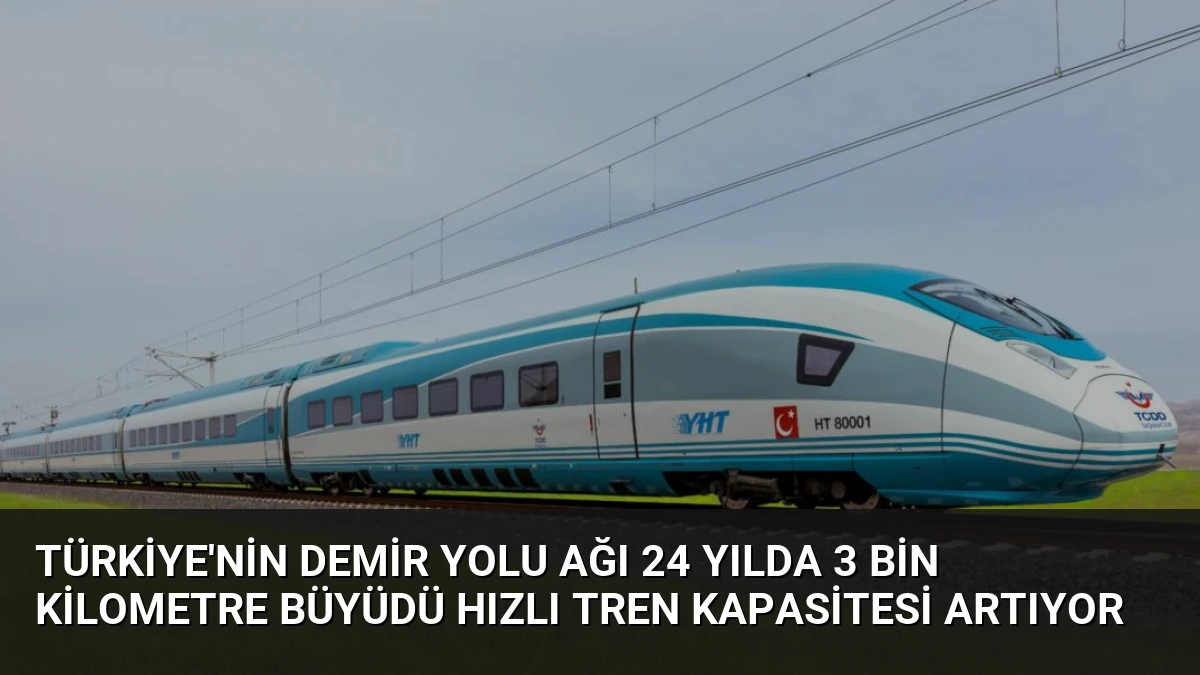 Türkiye’nin Demir Yolu Ağı 24 Yılda 3 Bin Kilometre Büyüdü Hızlı Tren Kapasitesi Artıyor